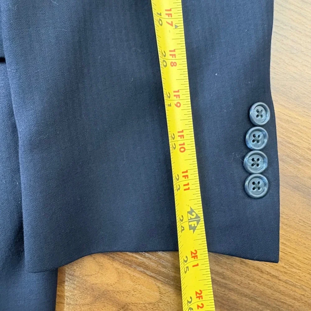 Hart Schaffner Marx Blazer Mens 42R Navy Blue Gold Trumpeter Nordstrom Old Money